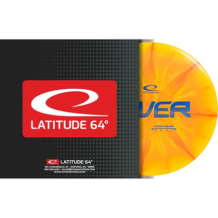Latitude 64 Retro Burst River | Disc Golf Fairway Driver | Easy-to-Throw Disc Golf Driver for Beginners | Straight Flying | 170g+ Frisbee Disc | Unique Burst Patterns | Color Will Vary, Green