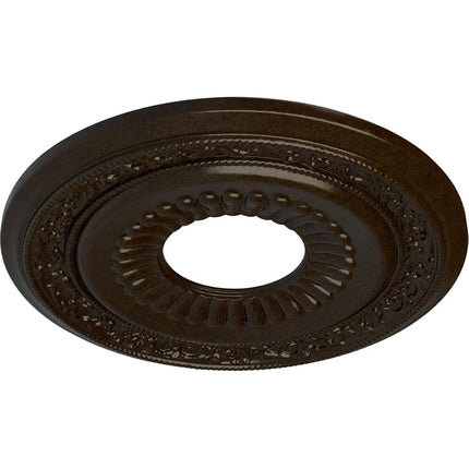 20 5/8"OD x 6 1/4"ID x 1 3/8"P Lauren Ceiling Medallion (Fits Canopies up to 6 1/4"), Hand-Painted Bronze