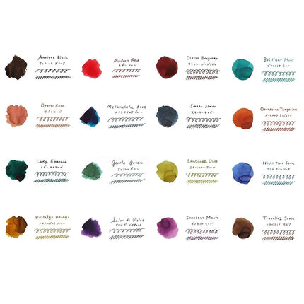 Teranishi Science Industry TRH-40ML-T73 Guitar Taisho Roman, High Color Ink, Traveling Sepia