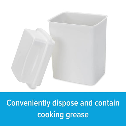 Camco Cooking Grease Storage Bin | Help Stop RV and Marine Kitchen Drains from Getting Clogged | Foil Liners Hold Liquid Up to 200-Degrees Fahrenheit (42281)
