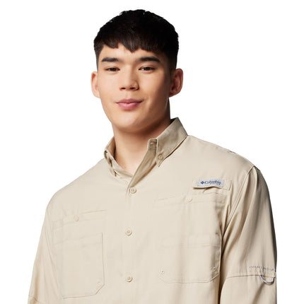 Camisa de manga larga Tamiami II de Columbia para hombre, camisa de manga larga, Fossil, XXL
