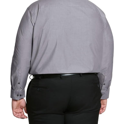 UNLISTED Men's Solid Dress Shirts, Graphite, 17.5" Neck 37"-38" Sleeve