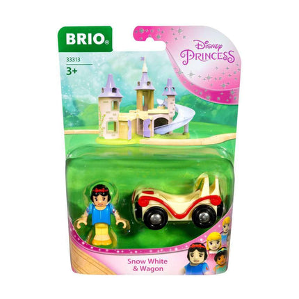 BRIO World Disney Princess Snow White and Train Carriage for Kids Age 3 Years Up - Wooden Railway Add On Accessories