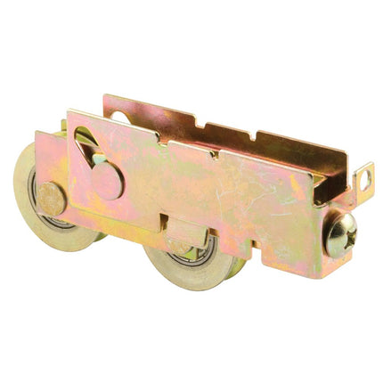 Prime-Line D 1845 1-1/4 in. Steel, Sliding Door Tandem Roller Assembly with F-Tab (Single Pack)