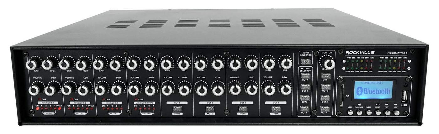 Rockville ROCK MATRIX 4 Zone 70 Volt Commercial Am