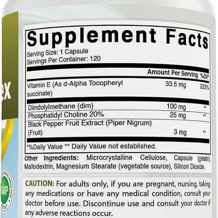 Best Naturals DIM Complex 100 mg 120 Capsules (120 Count (Pack of 2))