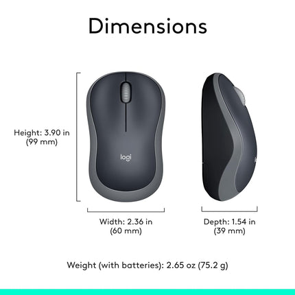 Logitech Plug-and-Play Wireless Mouse