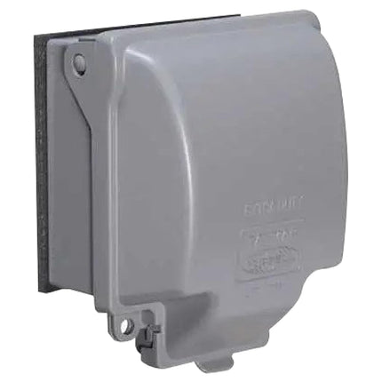 TayMac MX6200 RaynGuard Extra Duty Metal Weatherproof in-Use Cover, 2-Gang, Gray