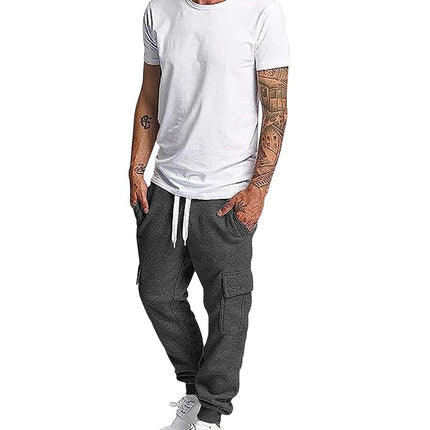 Southpole Men's Sweatpants, Heather Charcoal, X-Large