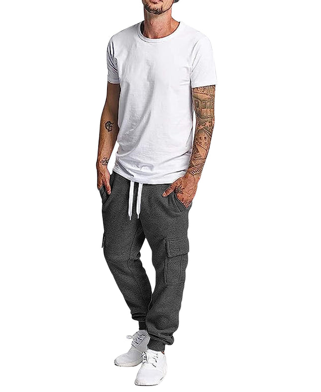 Pantalones de chándal para hombre Southpole, carbón jaspeado, extragrande