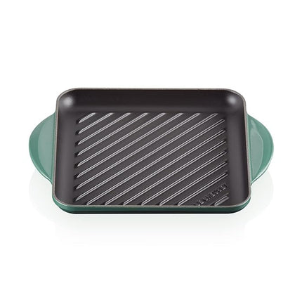 Le Creuset Enameled Cast Iron Square Grill, 9.5", Licorice