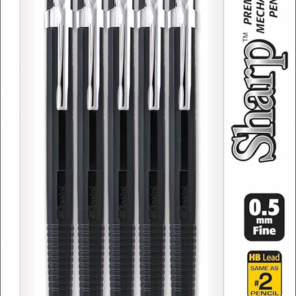 Pentel Sharp Mechanical Pencil - Pack Of 5 Black M