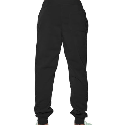 Southpole Men's 1570 Basic Active Fleece Jogger Sweatpants, Black, 5XL Big