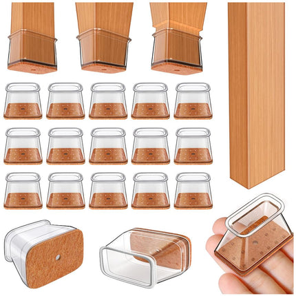 Ansible 24 pcs Rectangle Large Chair Leg Floor Pro