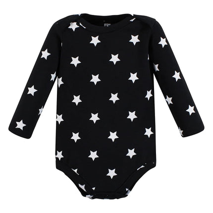 Bodysuits de algodón de manga larga unisex para bebé Hudson Baby, Happy Planets, Prematuro