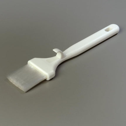 Carlisle 4040102 Sparta Pastry Basting Brush with Molded Handle Hooks, 2" W, 1.75" H, 9.75" L, Size 2", White (Pack of 12)