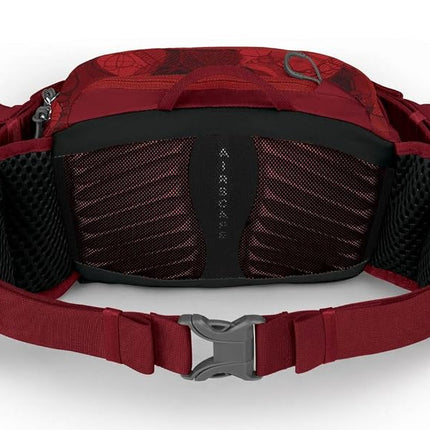Osprey Savu 5 Lumbar Bike Hydration Pack, Claret Red, One Size