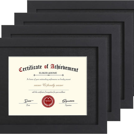 ELSKER&HOME Certificate Frames 8.5 x 11 Black, Fit