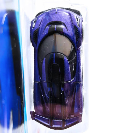 Hot Wheels - 2020 Koenigsegg Jesko - HW Exotics 2/10 - HTC21 - Tarjeta Corta - Súper Coche Deportivo - Morado Iris - Mattel 2024-1:64