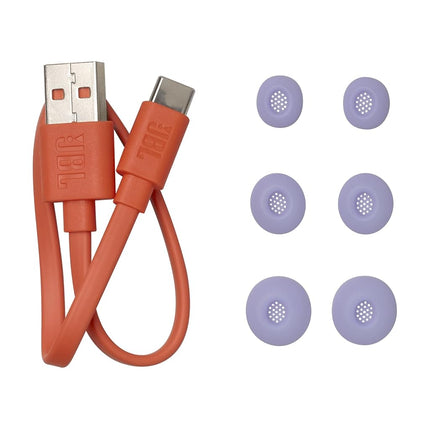 JBL Live Buds 3 - True Wireless Noise-Cancelling Bud-Type Earbuds, 40Hrs Total Playback, Wireless Charging, 6 Mics for Perfect Calls, Multi-Point Connection, IP55 Waterproof and dustproof (Purple)