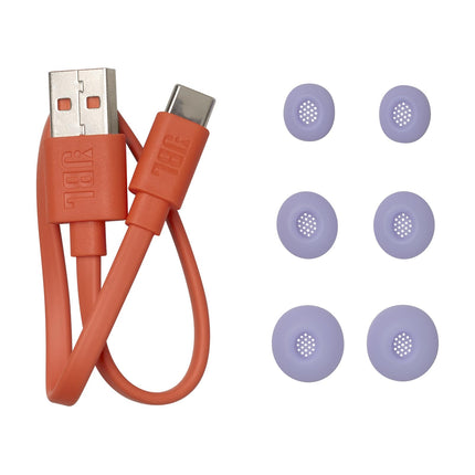 JBL Live Buds 3 - True Wireless Noise-Cancelling Bud-Type Earbuds, 40Hrs Total Playback, Wireless Charging, 6 Mics for Perfect Calls, Multi-Point Connection, IP55 Waterproof and dustproof (Purple)