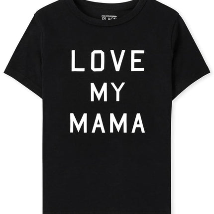 The Children's Place camisetas gráficas de manga corta para bebé y niño pequeño, Love My Mama Single, 5T