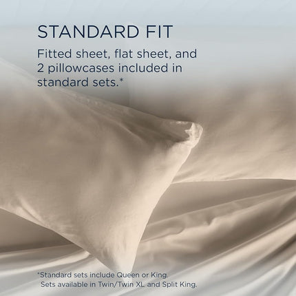 TEMPUR Classic Cotton Sheet Set Sandstone - Queen