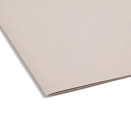 Smead TUFF Extra Capacity Box Bottom Hanging Folder, 3" Expansion, 1/3-Cut Easy Slide Tab, Legal Size, Steel Gray, 18 per Box (64341)