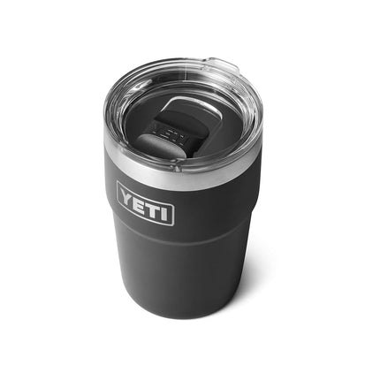 YETI Rambler 16 oz Stackable Tumbler, Vacuum Insulated, Stainless Steel with MagSlider Lid, Black