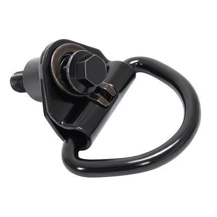 ALMULOO D-Hooks Compatible with 2015-2024 Ford Transit 150 250 350 Rear Cargo Vehicle D Rings Tie Down Hook Powder Coated Black 2Pcs
