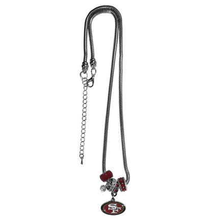 Siskiyou Sports NFL San Francisco 49ers Euro Bead Necklace, 18-Inch