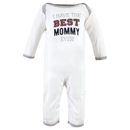 Hudson Baby baby-girls Cotton Coveralls, Mamas Boy, 9-12 Months