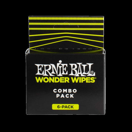 Ernie Ball Wonder Wipes Combo Pack, 6 pack