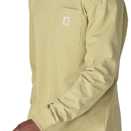Carhartt Men's Dearborn Loose LS T-Shirt, Faded Fatigue, 4XL/Tall