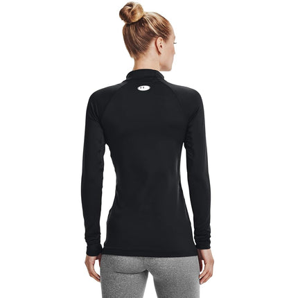 Under Armour Women's UA Authentics Mockneck, Ultra-Warm Polo Neck Top for Women, Thermal Long Sleeve Running Top with Anti-Odour Technology