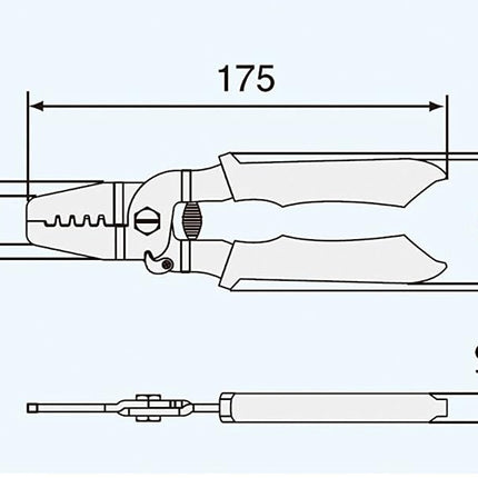 ENGINEER PA-21 Engineer Precision Crimping Pliers, Crimping Tool, Open Barrel, Long Barrel Terminal
