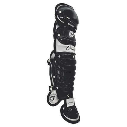 Champion Sports LG83AWBK Double Knee with Wings Shinguard, Black, 13"