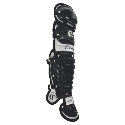 Champion Sports LG84AWBK Double Knee with Wings Shinguard, Black, 11"