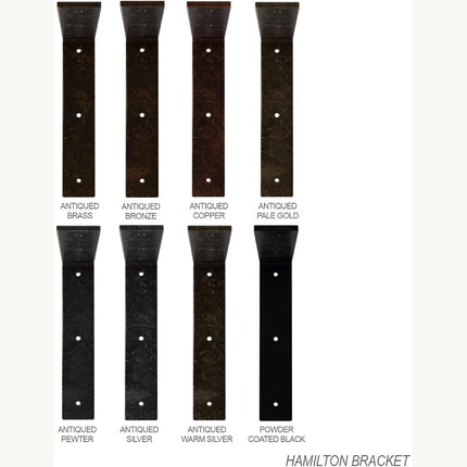 Ekena BKTM02X10X10HASS 2-Inch Width x 10-Inch Depth x 10-Inch Height Hamilton Bracket - Stainless Steel