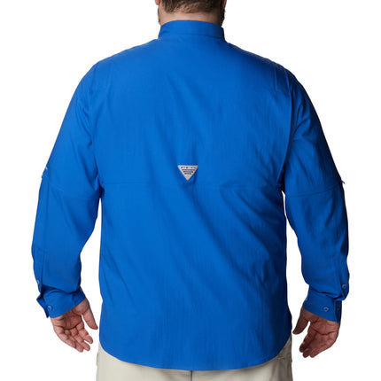 Columbia Camisa PFG Tamiami II de manga larga para hombre, Azul Vivo, Mediana