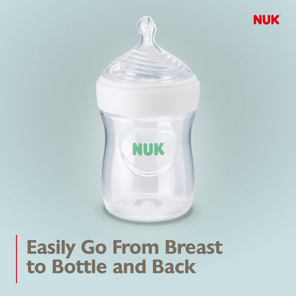 Biberón NUK Simply Natural con SafeTemp, 5 oz, paquete de 4