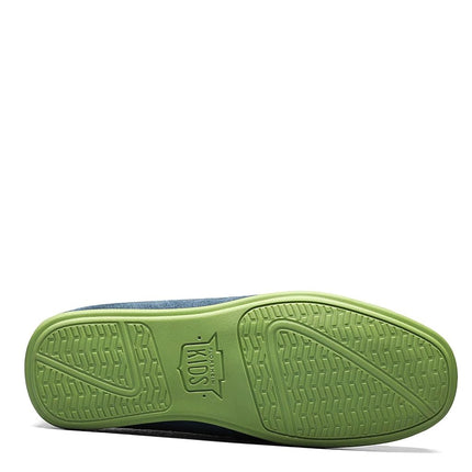 Florsheim Jasper Driver Jr Loafer, Blue-Lime-Suede, 2.5 UK