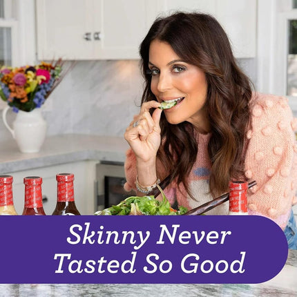 Skinnygirl Salad Dressing Variety Pack - Including Balsamic Vinaigrette, Honey Dijon, Raspberry Vinaigrette, & Poppyseed - 8 oz Bottles - By Veher