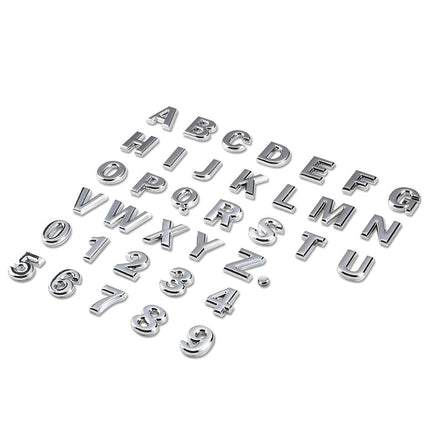 DNA Motoring EM-L-LETTER-D-SL Silver Letter Metal 