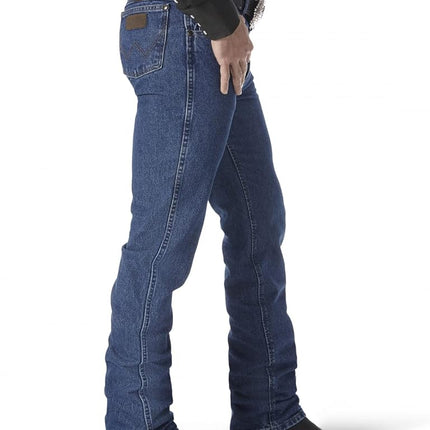 Wrangler Men's Premium Performance Cowboy Cut Slim Fit Jean, Dark Stone, 40W x 32L