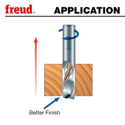 Freud 75-108 1/2-Inch Diameter 2-Flute Up Spiral Router Bit with 1/2-Inch Shank