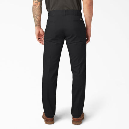 Dickies Men's Slim Taper Stretch Twill Work Pant, Black, 36W x 30L