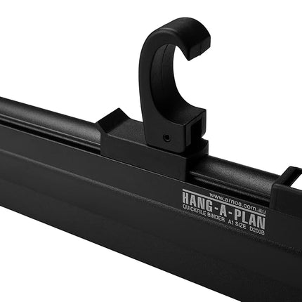 Arnos Hang-A-Plan Quickfile Plan Binder Clamp, A1 Size, Black