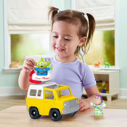 Fisher-Price - Disney and Pixar Toy Story Pizza Planet Truck Children's Toy with Buzz Lightyear and Alien Figures for Children from 18 Months