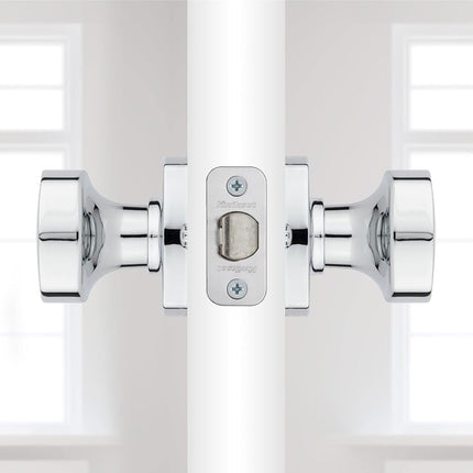 Kwikset Arroyo Passage Hall/Closet Knob with Soft Modern Rose in Polished Chrome 97200-921